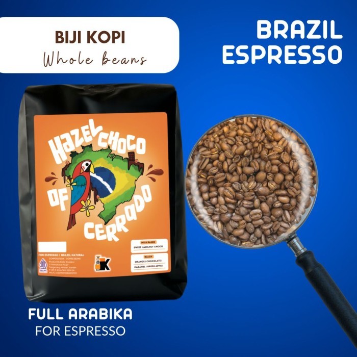 

[BIG SALE] Biji Kopi Brazil Bourbonut Natural 200gr - Biji Kopi, 200Gr