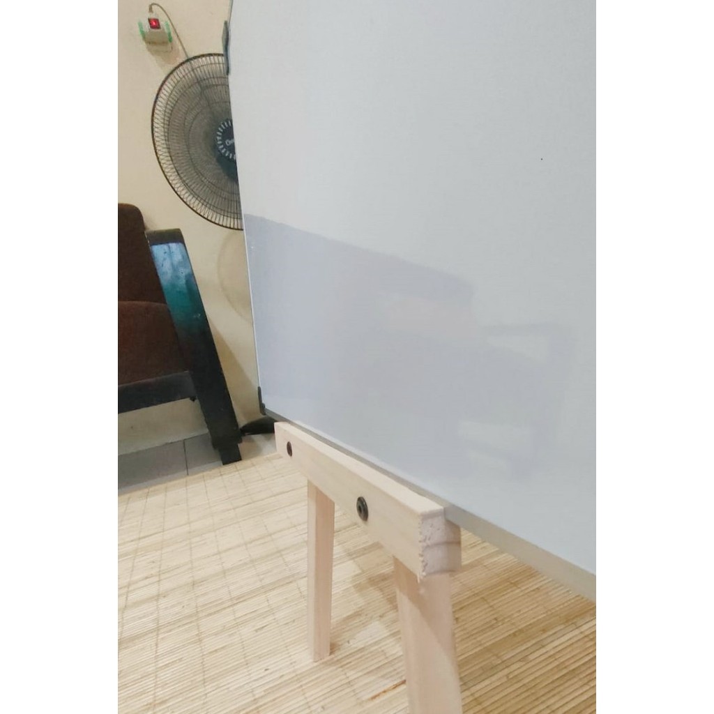 

Whiteboard Standing 60cm,Papan Tulis White Board Anak,Penyangga Polos - Biasa, 35x50cm