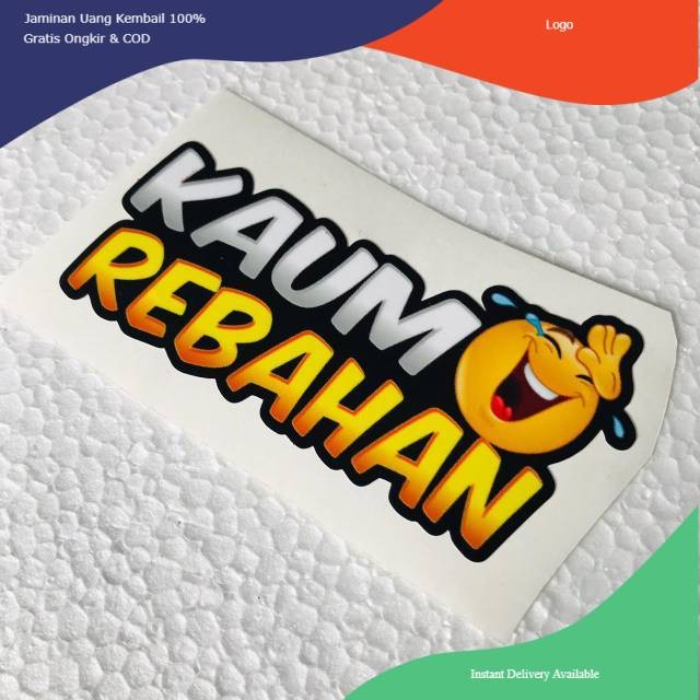 

Stiker Kaum Rebahan Ritrama Cutting Laminasi Glossy Min. Order 20 ribu