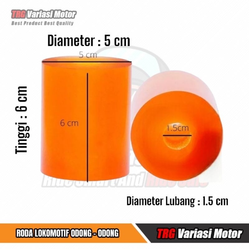 Karet Lokomotif Odong Odong Karet Roda Odong Odong Bahan Karet PU Tebal Berkualitas