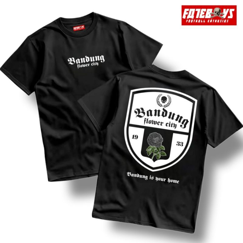 Tshirt FLOWER CITY BANDUNG KAOS CASUAL