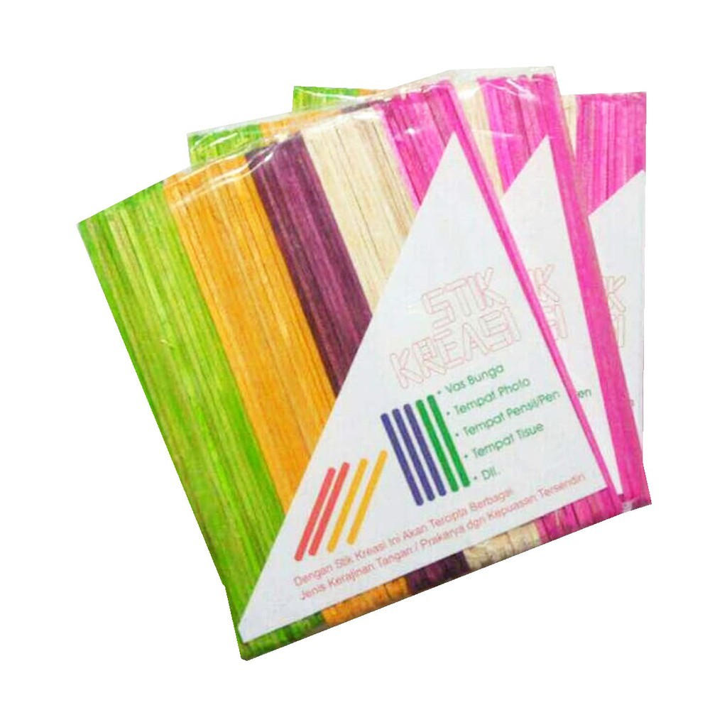 

Stik Es Krim Warna warni Kreasi Stick Ice Cream / Stik Kreasi (isi 50 stik)