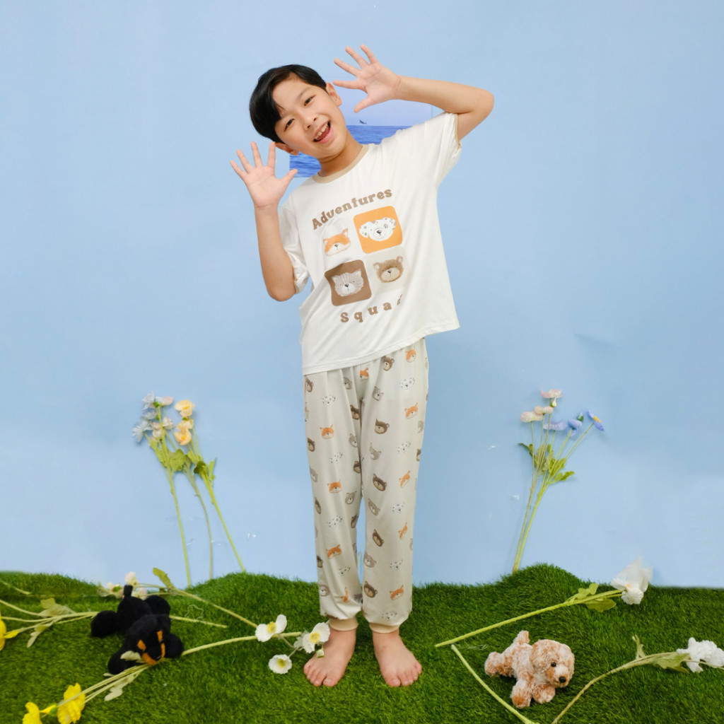 RE36GY CotsandCuddles | Sadie Longpants | Tencel™ Micromodal Longpants Set | Baju Anak-Anak