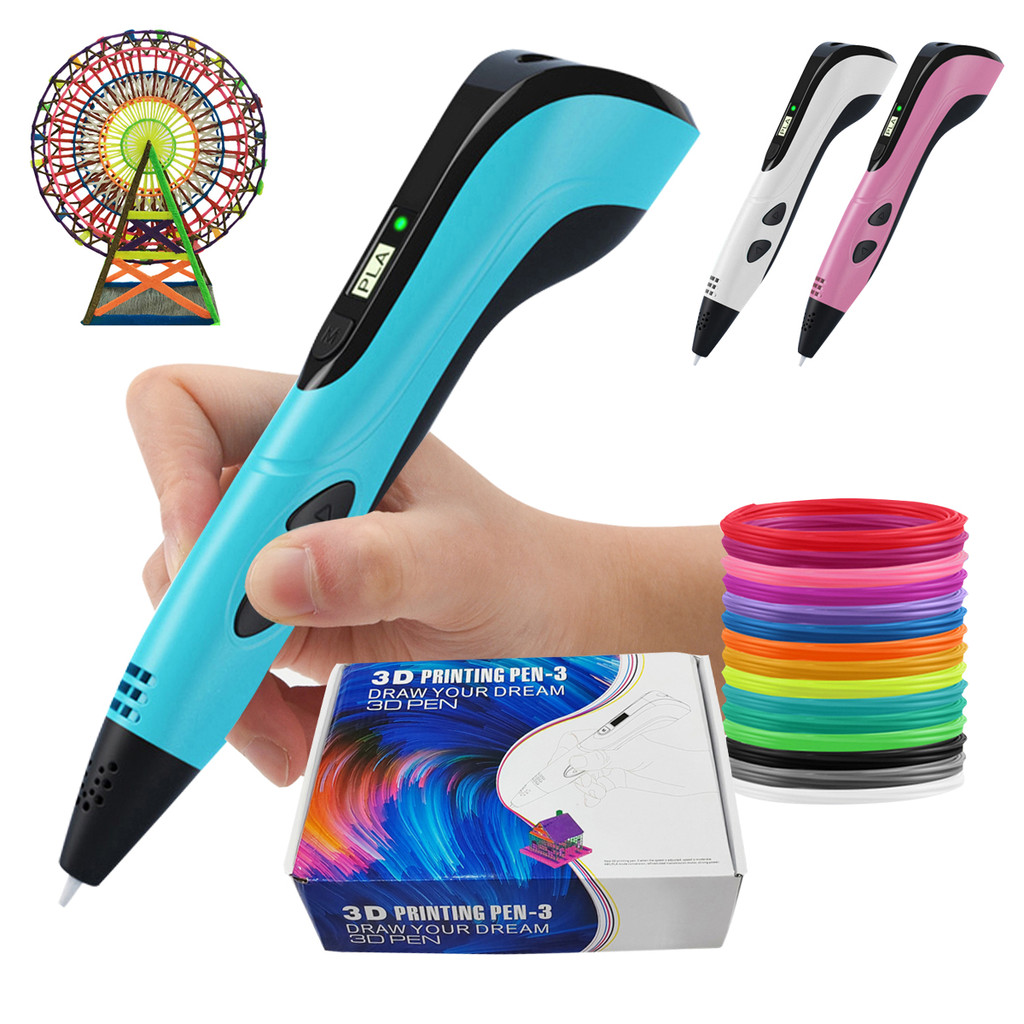 

New 3D Pen for Children Kids Creative Diy 3D Printing Pens PLA Filament Portable Child's Birthday Gift with Christmas