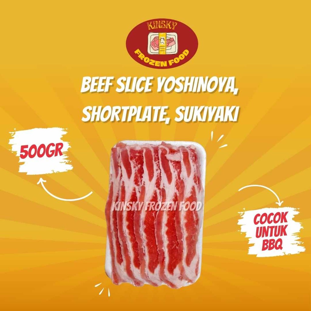 

BEEF SLICE YOSHINOYA,SHORTPLATE PREMIUM 500GR