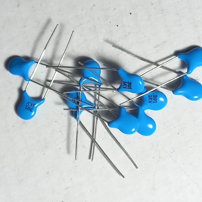 kapasitor 390pf 1KV 390p 390 pf 1000v 391 capasitor capacitor keramik keramic Fajar elektro 2