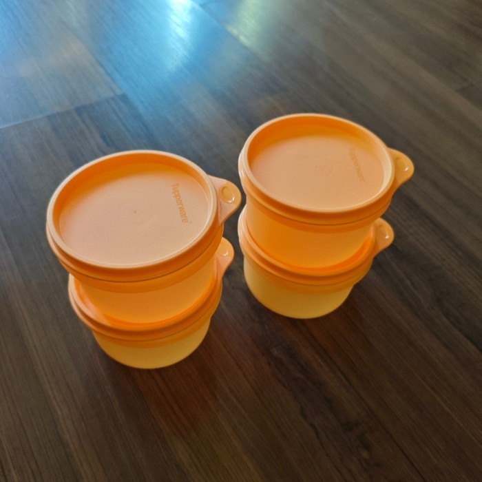 soup bowl tupperware - Orange