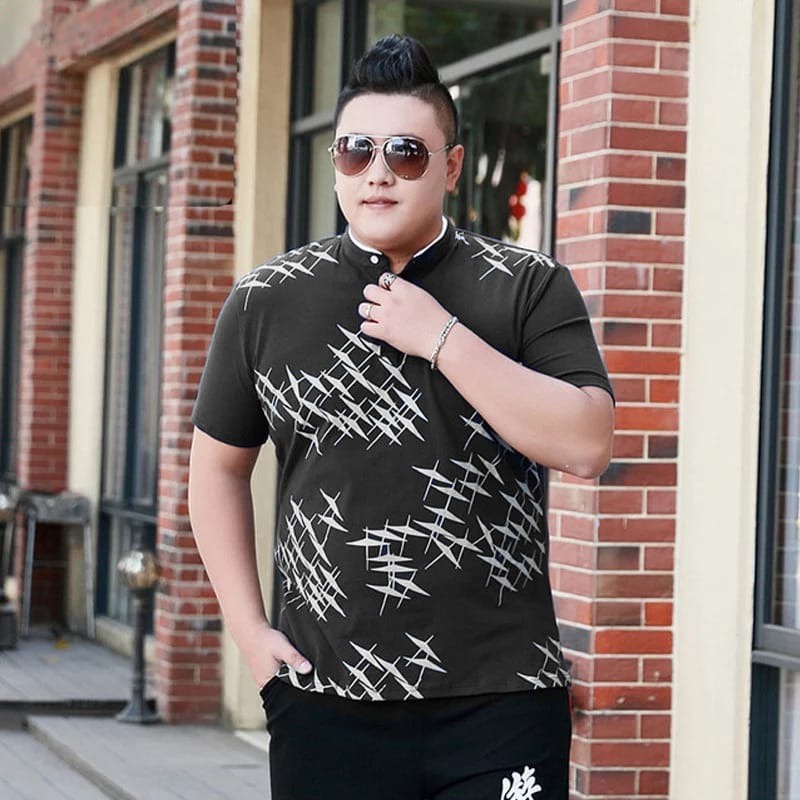 GH - BAJU KAOS DISTRO UKURAN BESAR UNTUK PRIA LENGAN PENDEK KERAH BULAT SHANGHAI BAHAN UNICORN PREMI