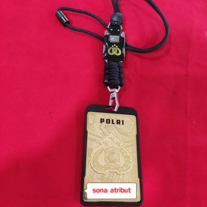 lencana id card polri custom bolak balik