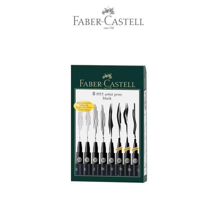 

Faber-Castell PITT Artist Pen with New Special Nibs 8 Wallet