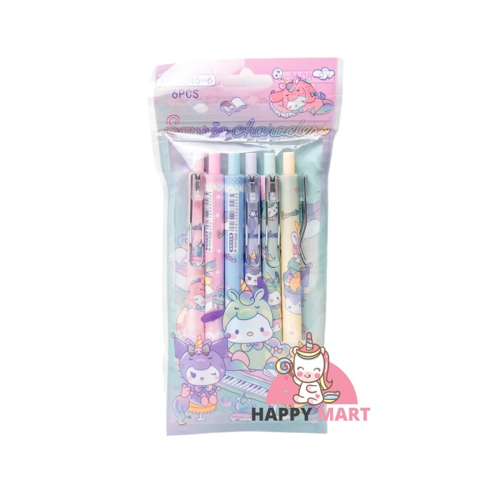 

Pulpen kuromi / sanrio 1 pack isi 6 pcs - Kuromi