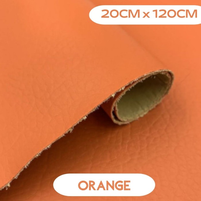 Terlaris ✨-Kulit Untuk Menambal Kursi Sofa Bed Sopa Oscar Lem Perekat Kain Jeruk - Putih