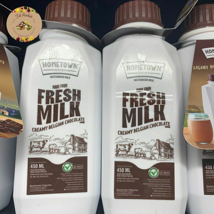 

Hometown Fresh Milk Creamy Belgian Chocolate |Susu Pasteurisasi coklat
