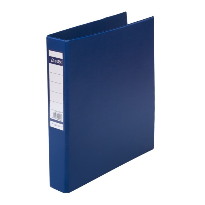 

Bantex Ring Binder A4 Potrait 4 Ring Binders Solid Board Pvc