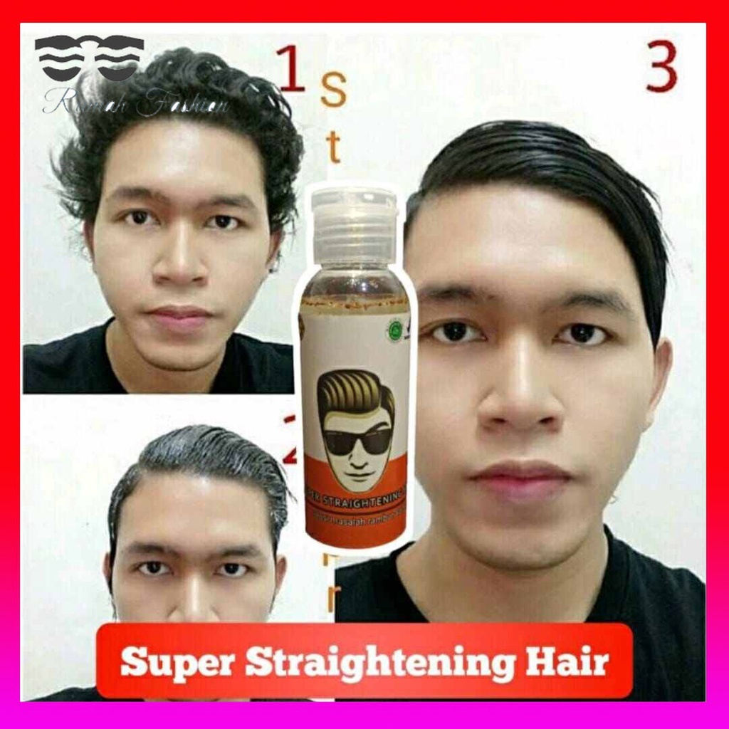 [60 ML] Super Straightening Hair Minyak Pelurus Rambut 100% Permanen Pelurus Rambut Pria Wanita Pelu