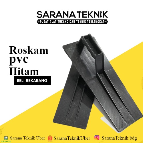 Sendok Semen PVC Plastik Hitam / Roskam Semen plastik / roskam PVC / Roskam semen