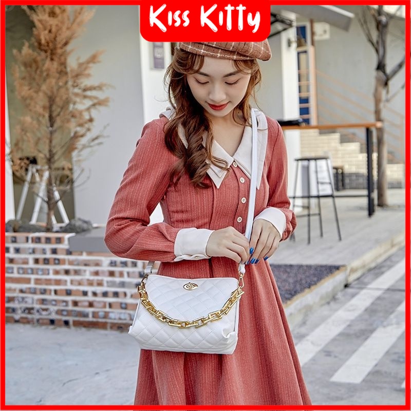 Kisskitty Tas Selempang Cewek Sling Bag TKK015 Slempang Wanita Import Terbaru Kekinian Undangan Pest