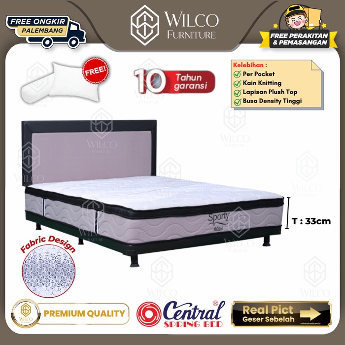 Kasur Multibed Sporty Central Foam / Matras Springbed Orthopedic PLG - Fullset 120x200