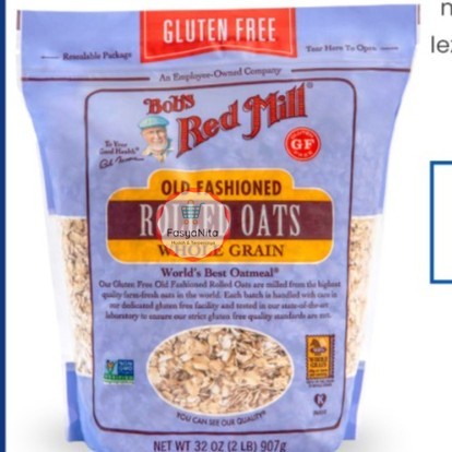 

Rolled Oat Gluten Free Old Fashioned Whole Grain Bobs Red Mill (907 g) - Reguler/Coklat - FasyAnita Mart Denpasar