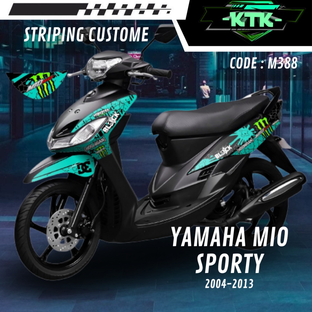 Lis Striping Stiker List Sticker Striping Variasi Les Aksesoris Pelindung Bodi Logo Emblem Motor Yam