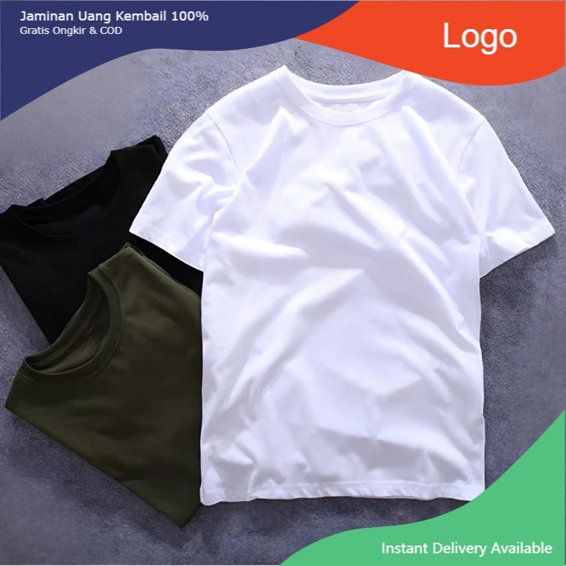 Kaos Polos Unisex Cowok Cewek Ukuran M L Xl XXL