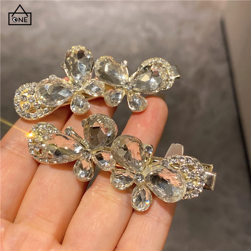 

COD❤️Jepit Rambut Kupu-kupu Jepit Rambut Berlian Imitasi Temperamen Jepit Rambut Gadis Lucu -a.one