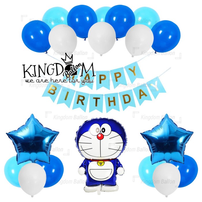 Paket Dekorasi Tema Doraemon #1 / Paket dekorasi ultah Doraemon