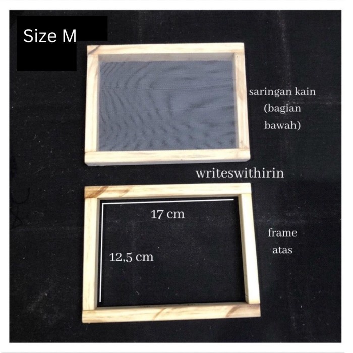 writeswithirin Cetakan/ Saringan Kertas Daur Ulang DIY Kit - S
