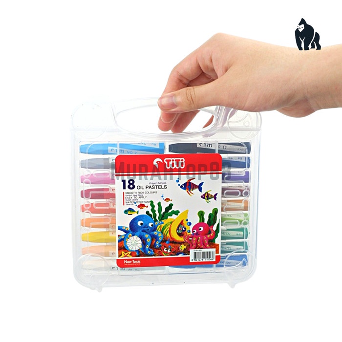 

Crayon Titi 18 Warna Oil Pastel / Krayon Mewarnai 18 W HARGA PER SET