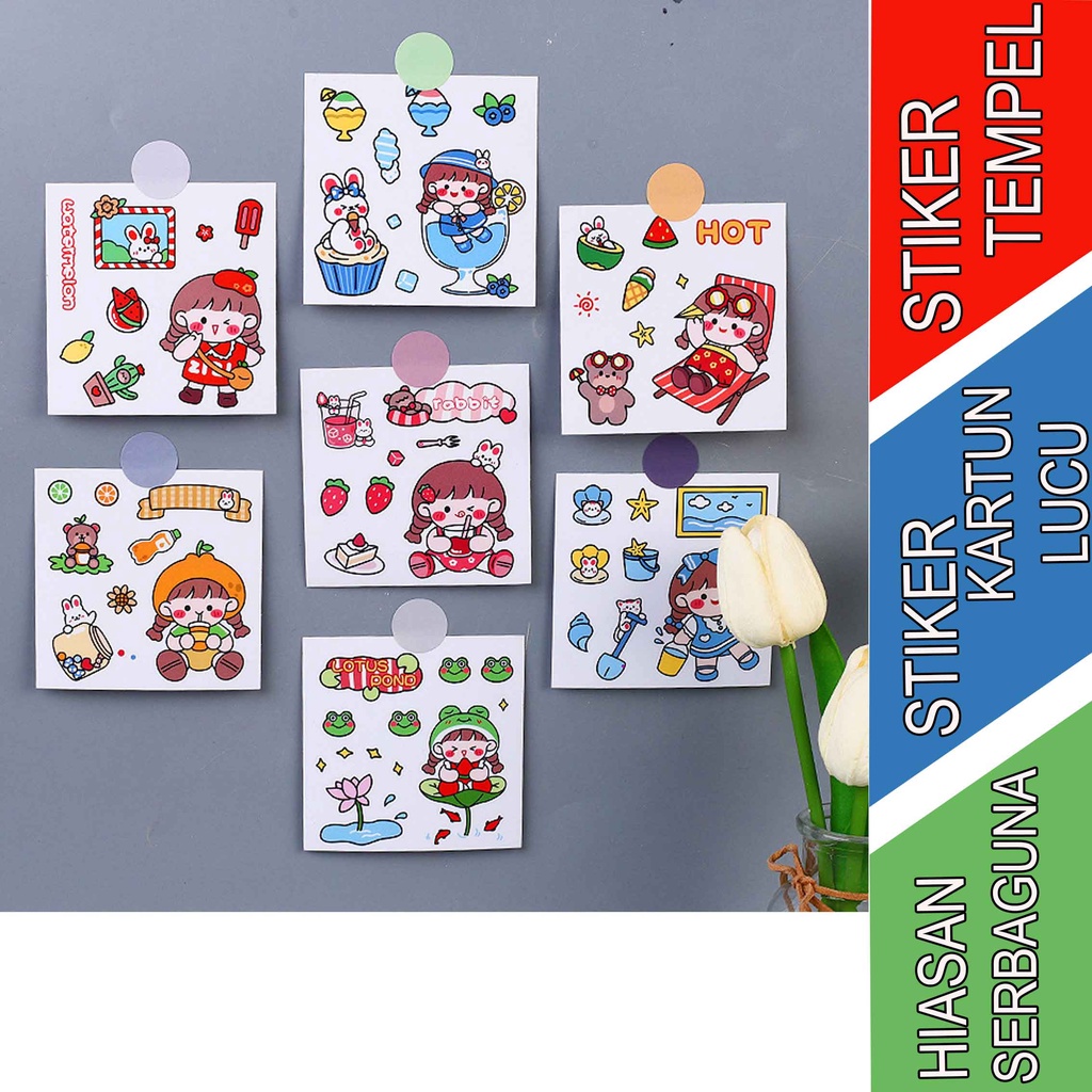 

Stiker Multifungsi - Stiker Tempel - Stiker Karakter - 5pcs