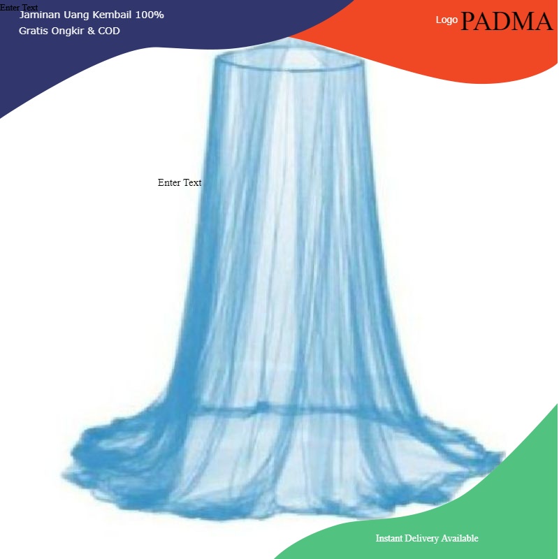 PADMA- kelambu kasur/kelambu anti nyamuk/kelambu gantung bulat/kelambu gantungan kamar anti nyamuk