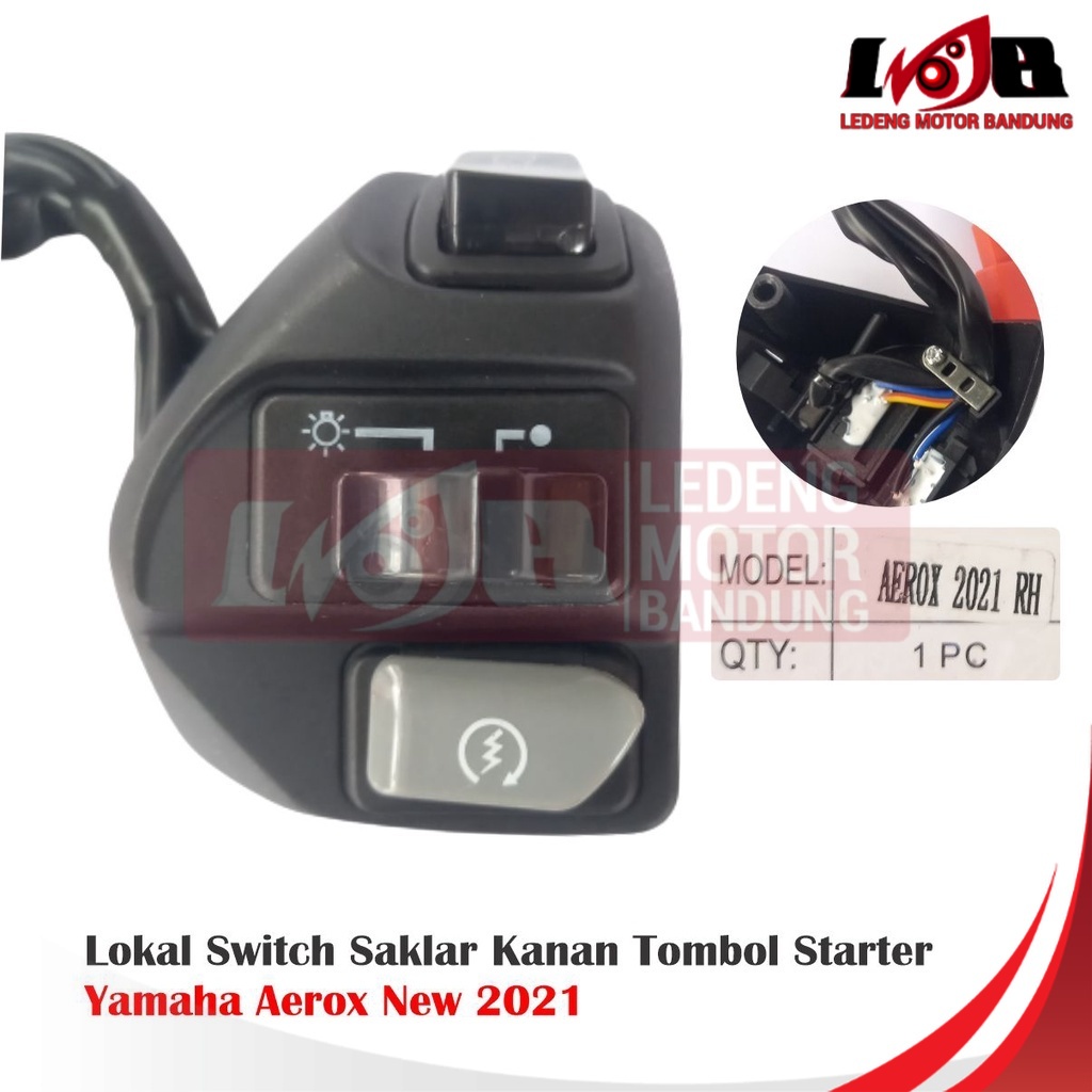 Lokal Switch Saklar Kanan Yamaha AEROX New 2021Tombol Stater Lampu