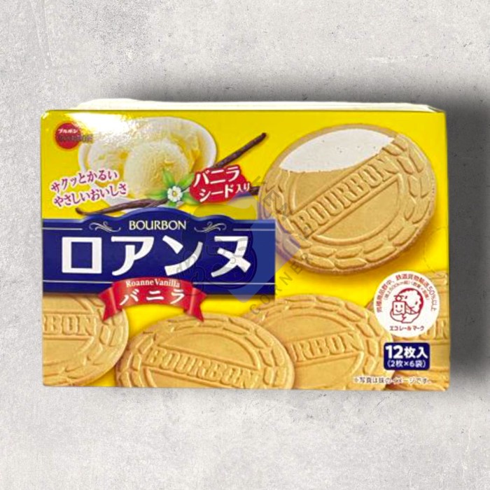 

Bourbon Biscuit Roanne Vanilla 85 Gram / Biscuit Import Jepang Murah