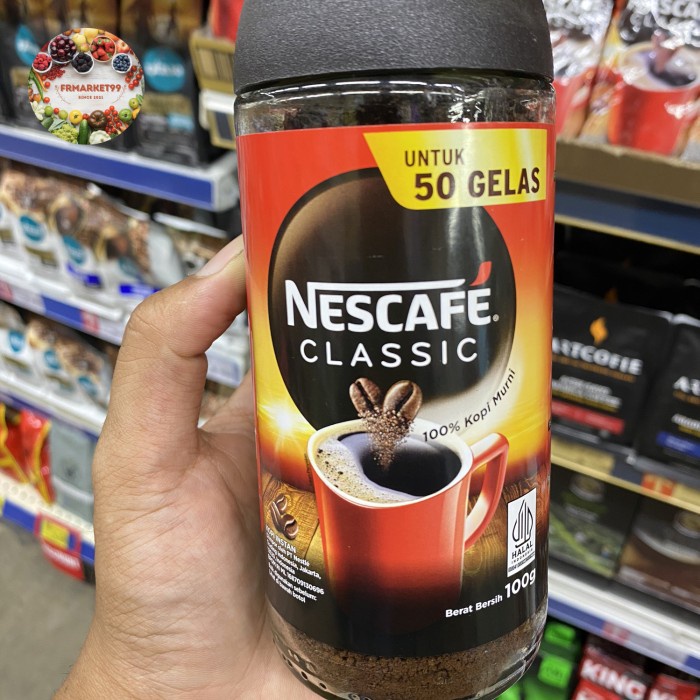

Nescafe Classic untuk 50 Gelas 100% Kupi Murni 100 grm