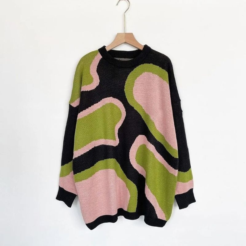 Sweater Rajut Natali Jumbo |Sweater Rajut |Sweater Oversize |Pakaian Wanita-Clarissa Sweater Rajut W