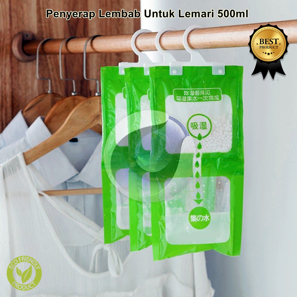 Serap air lemari gantung 100ml | Serap lembab untuk lemari 100gr - model gantung