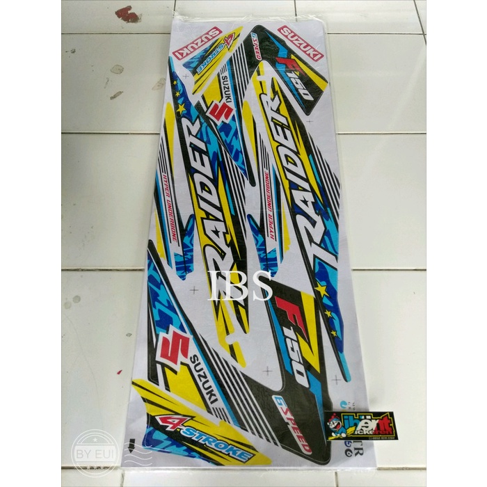 striping satria fu fl raider thailand kuning biru POLET LIS BODY