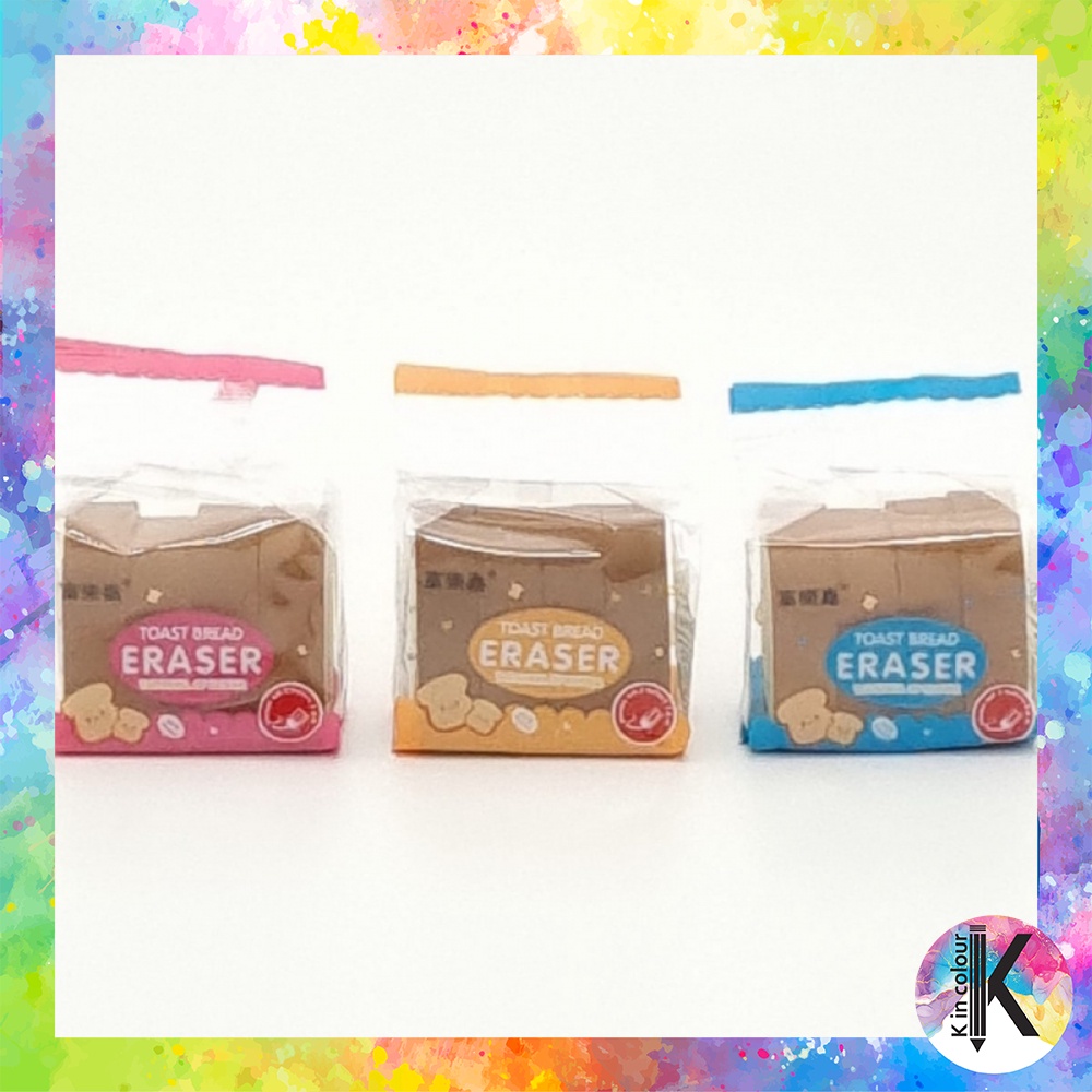 

Penghapus Roti Eraser Pack 1 Set Isi 4
