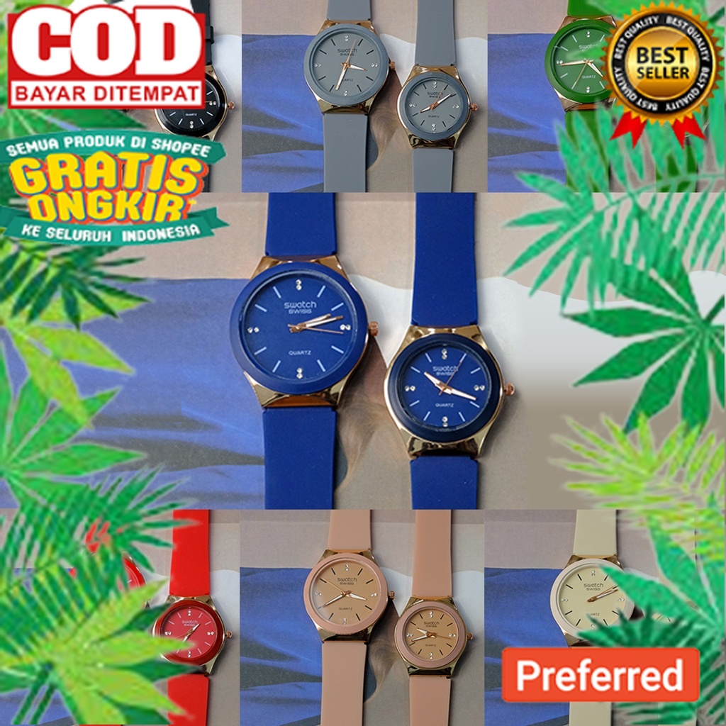 Jam Tangan Couple Strap Rubber// JAM TANGAN MODEL TERBARU