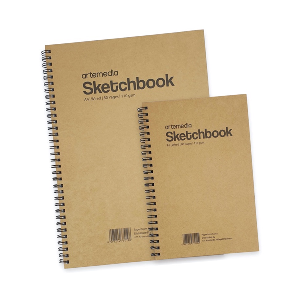 

HJK ARTEMEDIA Sketchbook A4 80 Halaman 110 Gsm Buku Sketsa Gambar Pensil Charcoal Arang