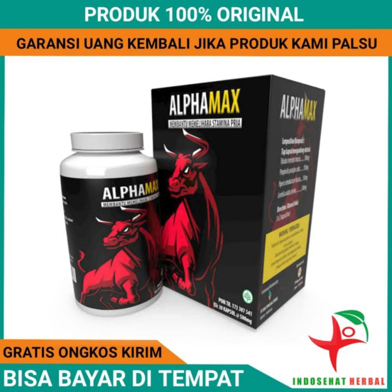 ALPHAMAX KAPSUL ALPAMAX | ALPHAMAX ASLI ORIGINAL OBAT PEMBESAR ALAT VITAL_KELAMIN PRIA BPOM(GRATIS O
