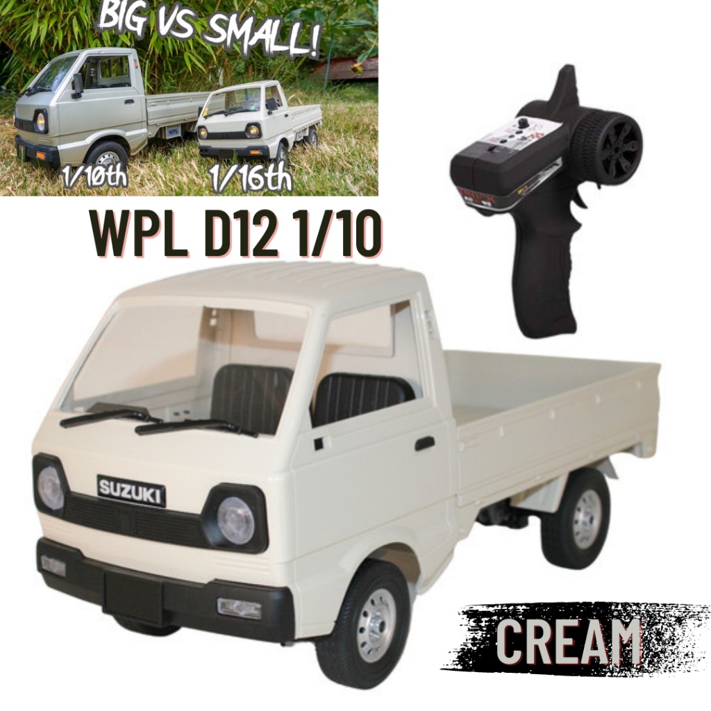 Mainan Mobil RC WPL D12 Skala 10 D12 Skala 16 Mini Rc Suzuki Carry Pick Up Cargo Mobil Pick Up 2WD RTR Kado Bekasi Jakarta Hobby And Toys