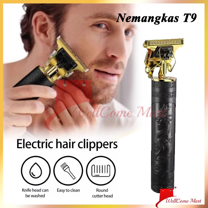 Cukuran Vintage T9 Alat Cukur Hair Clipper Jenggot Kumis Rambut / Alat Cukur jenggot naga dragon