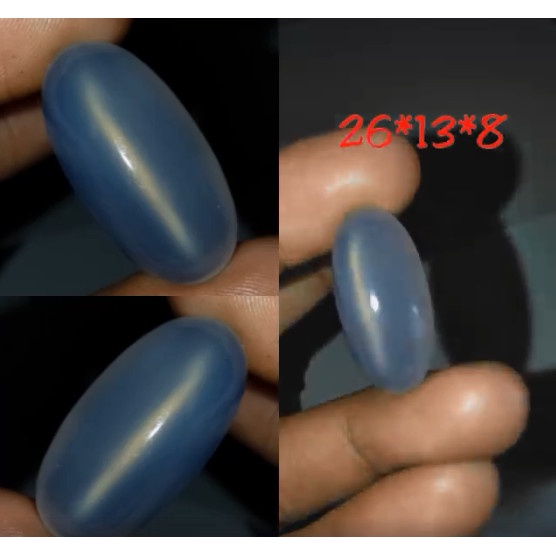 Natural Batu Akik Anggur Motif Cat Eye Giwang Air Antik 1
