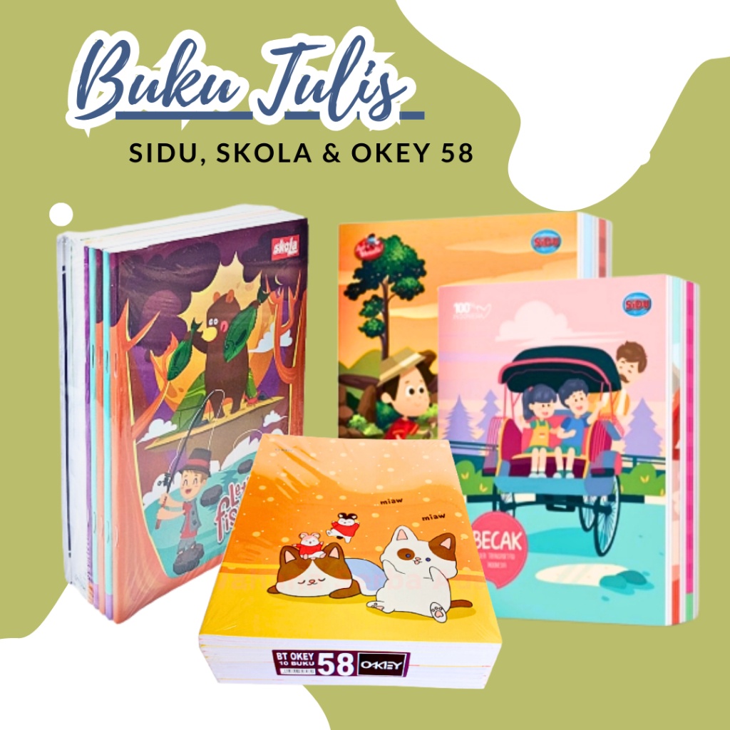 

(10pcs) Buku Tulis 58 Lembar Sinar Dunia / SIDU