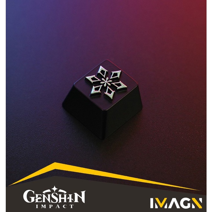 Genshin Impact Element Keycaps Artisan Mechanical Keyboard - Pyro
