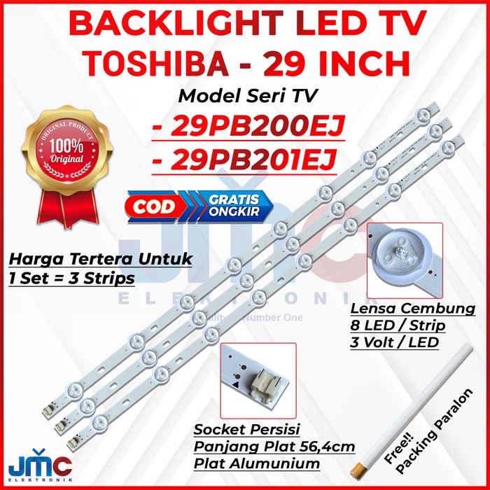 Backlight Tv led Toshiba 29 inch 29pb200ej 29pb201ej 29pb200 29pb201