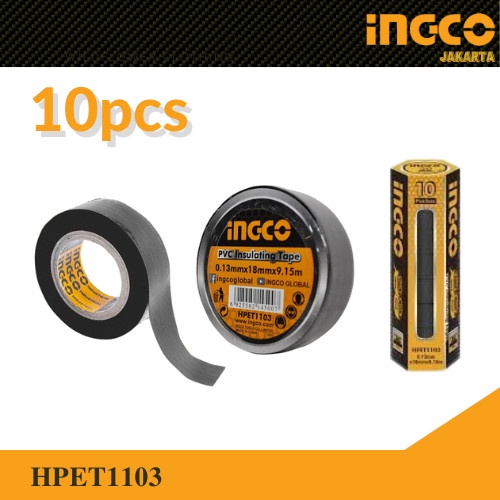 

Isolasi Kabel Listrik Lakban Hitam (10-Pc) PVC Insulating Tape Selotip