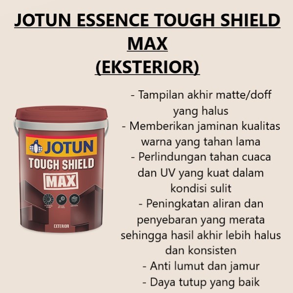 CAT TEMBOK EKSTERIOR JOTUN TOUGH SHIELD/ANTIFADE/EXTREME-FUDGE/10336 - Tough Shield