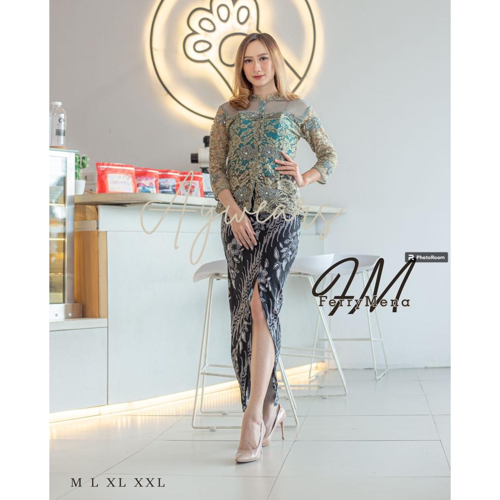 SETELAN KEBAYA BSP PAYET / KEBAYA BORDIR SEMI PAYET/ KEBAYA LAMARAN